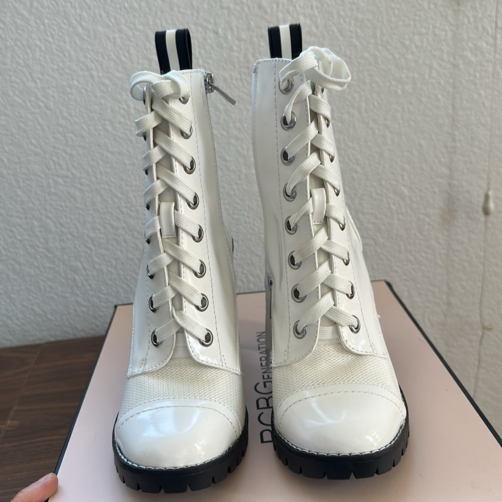 Bcbgeneration White Combat Boots - image 3
